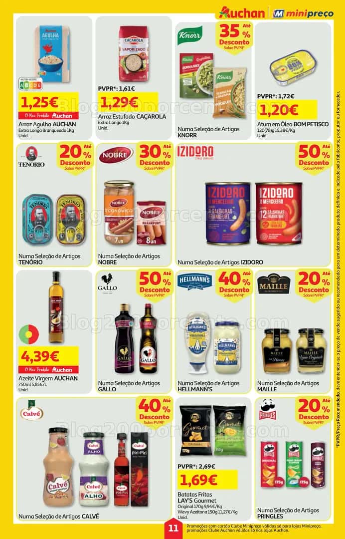 Antevisão Folheto AUCHAN - MINIPREÇO Promoções de 16 a 22 abril